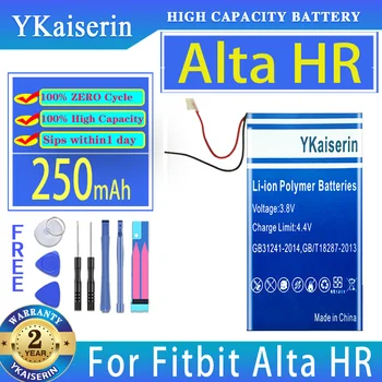 YKaiserin 250 мАч Сменный Аккумулятор Для Fitbit Alta HR WL-FBT07 WLFBT07 2-проводная Цифровая Аккумуляторная Батарея