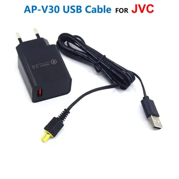 AP-V30 AP-V30U Power Bank USB Кабель + Адаптер Зарядного Устройства Для Видеокамеры JVC Everio DV Camera GZ HM300 HM320 HM330 HM334 HM335 HM340 HM