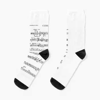 Носки для концерта Элгара для виолончели, женские короткие носки, мужские футбольные носки, мужские зимние носки, подарок для мужчин