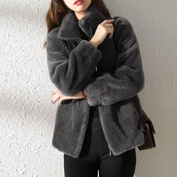 Шикарная женская зимняя куртка, теплое зимнее пальто, планка на молнии, Однотонное женское зимнее пальто на шнурке