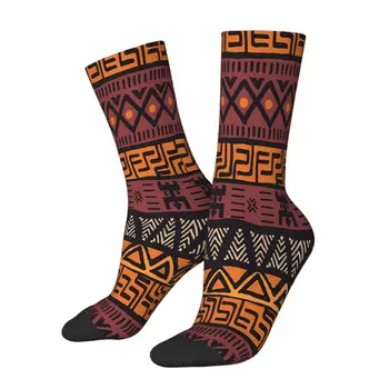Носки с рисунком из грязевой ткани в Африканском племени, Мужские И Женские Летние Чулки в стиле Хип-хоп