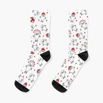 Милые рождественские носки с рисунком детенышей морских котиков, женские компрессионные носки, спортивные носки, мужские носки для мужчин, компрессионные носки для женщин