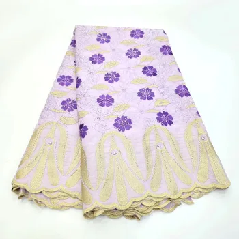 YQOINFKS 5 Ярдов вышивки Швейцарской вуалевой кружевной ткани Африканский Женский званый ужин Хлопчатобумажная одежда для шитья Вечернего платья YQ-8098