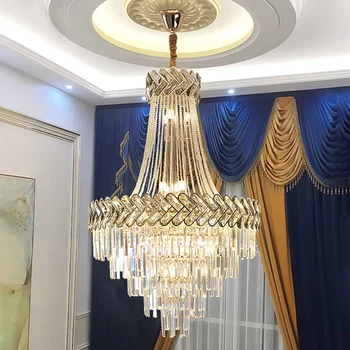 Роскошная Хрустальная люстра для гостиной прихожей Современный домашний декор Освещение в помещении Светодиодный Креативный Дизайн Cristal Lamp Круглый светильник