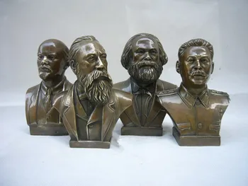 Коллекция медных статуэток Бюст российского лидера Иосифа Сталина Бронзовая Статуэтка Изысканные Маленькие Статуэтки