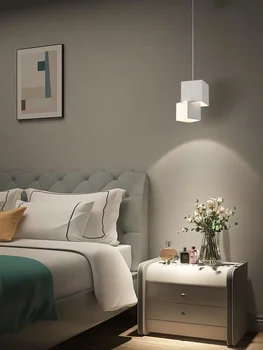 настенный светильник для чтения, современный стиль, кавайный декор комнаты, милая лампа, подсветка двухъярусной кровати, синий настенный светильник, аппликация, дизайн росписи