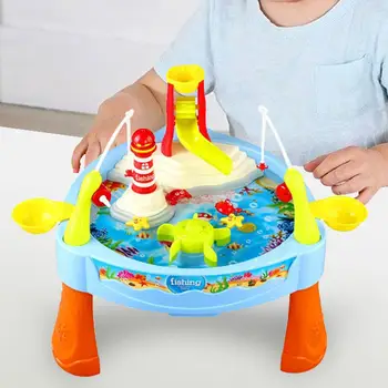 Настольный игровой набор для рыбалки с циркуляцией воды для девочек и мальчиков на свежем воздухе