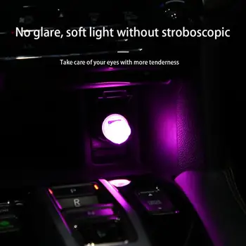 1 ~ 100ШТ Мини-USB-подсветка автомобиля Рассеянный свет Неоновая лампа в салоне Аварийное освещение Портативная светодиодная лампа для чтения Защита глаз