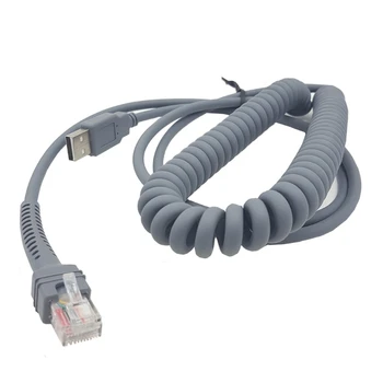 Эффективный 9-футовый спиральный USB-кабель для motorola Symbol LS2208AP, LS1203, LS4208, LS4278, W3JD
