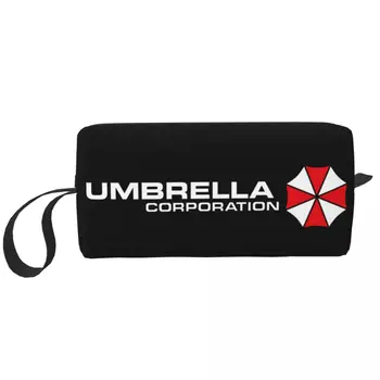 Косметичка Umbrella Corporations, женская мода, косметичка для видеоигр большой емкости, Косметичка для хранения косметики, сумки для туалетных принадлежностей