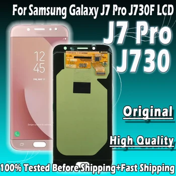 5,5 “Оригинал Для Samsung Galaxy J7 Pro 2017 J730 J730F ЖК-дисплей Сенсорный Экран Дигитайзер В Сборе Для Samsung J7 Pro J730F LCD