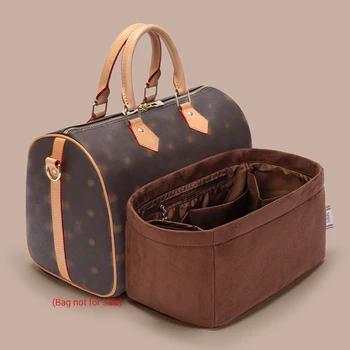 Сумка-органайзер для сумки Speedy Boston, внутренняя подкладка из плюшевой ткани, ультралегкая, хорошо держит форму.