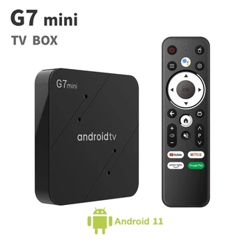 10шт iATV TV Box G7 mini S905W2 Четырехъядерный Android 11 Smart TV Box BT Пульт Дистанционного управления 5G Wifi BT 5.0 USB3.0 Потоковая Телеприставка