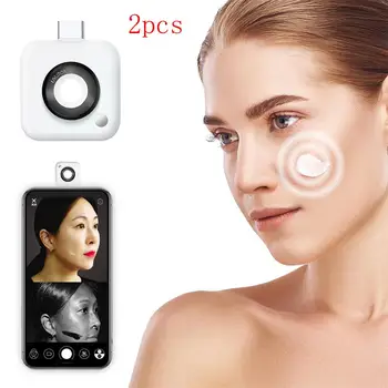 УФ-камера 2шт для тестирования солнцезащитного крема Портативная УФ-камера для защиты лица от солнца и обнаружения удаления макияжа для iPhone Samsung