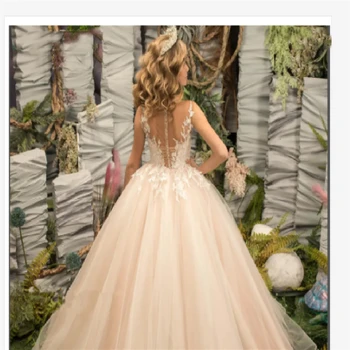 Платье без рукавов с аппликацией и бантом для девочек в цветочек, Свадебное платье принцессы, расшитое бисером, нарядные платья для вечеринок, вечернее платье для женщин