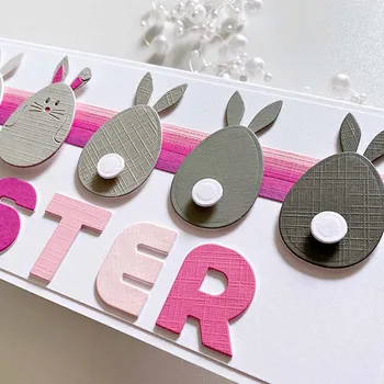 Новые металлические режущие штампы egg bunny cut die Для штамповки вырезок своими руками Бумажные карточки с тиснением Craft Die