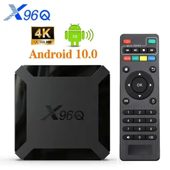 X96Q 2 ГБ 16 ГБ Android 10,0 TV Box Allwinner H313 Четырехъядерный 4K 2,4 G Wifi Google Player Youtube X96 1 ГБ 8 ГБ телеприставка