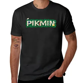 Новая футболка с логотипом Pikmin, спортивные рубашки, футболка с графикой, футболки с графическим рисунком, забавная футболка, мужские футболки с чемпионами.