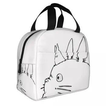 Изолированные пакеты для ланча Ghibli Neighbor Totoro, сумка-холодильник, Многоразовая Портативная сумка-тоут, Ланч-бокс, Сумки для хранения продуктов, Работа на улице
