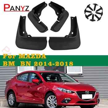 Передние Задние Литые Брызговики Для Mazda 3 (BM) Axela 4-Дверный Седан 2004-2008 2011-2021 Брызговики Брызговик 2015 2016