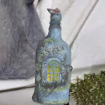 Новое поступление, Скульптура в форме винной бутылки в виде таинственного замка-призрака, Мини-статуэтка Замка, украшения для дома, Двора, Лужайки, патио, веранды