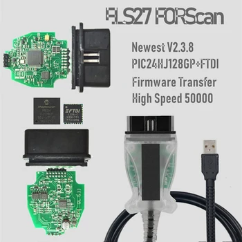 ELS27 FORScan V2.3.8 OBD2 сканер PIC24HJ128GP FTDI Mircochip ELS 27 Многоязычный ELS27 для Frd/Mzda/Lincoln/Mercury