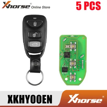Xhorse XKHY00EN для Hyundai Style Универсальный провод для дистанционного ключа 3 кнопки 5 шт./лот