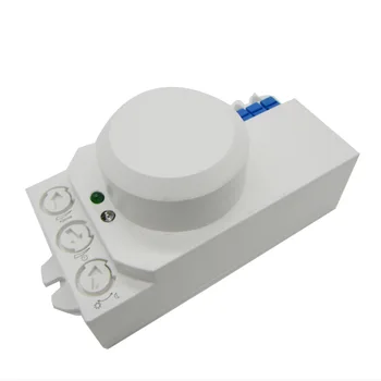 ANPWOO 220 В, интеллектуальный микроволновый радарный датчик, определяющий освещенность, Расстояние, Регулируемая задержка, Регулируемый переключатель датчика