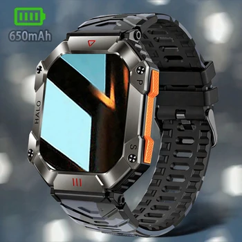 ChiBear Новые Военные Смарт-часы с Большой Батареей 650 мАч, Компас, GPS, Спортивный Трек, Фитнес-часы, Bluetooth-Вызов, Умные Часы Для Мужчин 2023