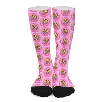 Розовые носки с пузырчатой лентой, мужские носки для регби