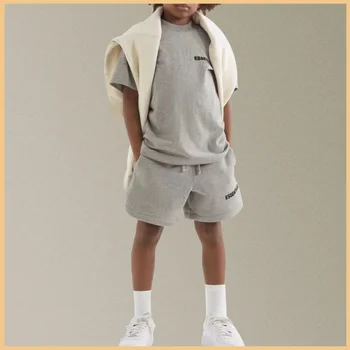 Летние шорты FW21 New Kid's ESSENTIALS, уличная одежда в стиле хип-хоп с буквенным принтом, быстросохнущие и дышащие хлопковые спортивные шорты