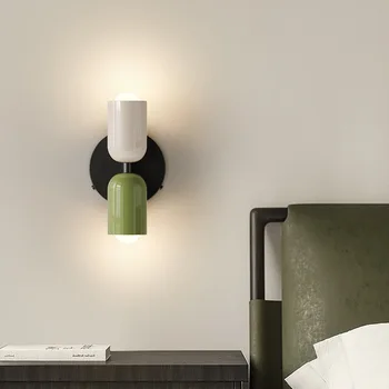 Настенный светильник украшение дома в скандинавском стиле, простая современная спальня, прикроватная тумбочка, гостиная, детская комната, настенный светильник AC110V-220V