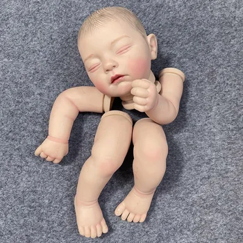 19-дюймовый незаконченный набор для куклы Реборн Джейми Спящий малыш, уже раскрашенная 3D кожа, ручная работа, разобранные детали DLL