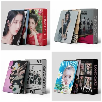55 Карточек/набор Kpop IVE IU TWICE LE Новый Альбом LOMO Card Набор Фотокарточек С Печатью Коллекционная Маленькая Открытка Kpop Girl Fan Gift