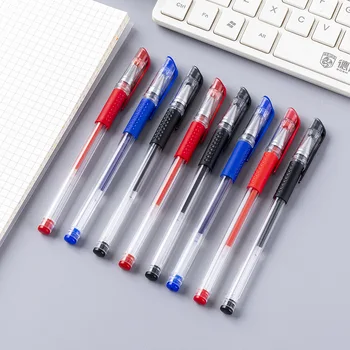 8шт Нейтральная ручка европейского стандарта, углеродная ручка на водной основе, ручка для подписи с игольчатой головкой 0,5 мм, канцелярские принадлежности