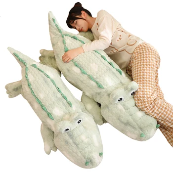 60-120 см, мягкий домашний декор, плюшевые куклы, Мягкая подушка с морскими животными, Детская подушка, подарок на День рождения, имитация крокодиловой подушки для сиденья