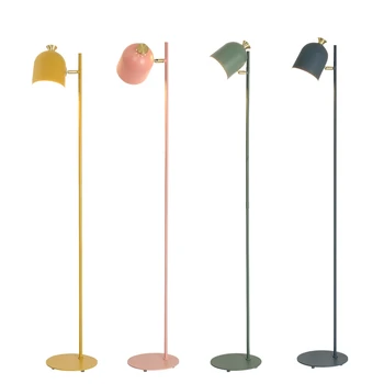 Торшеры Macaroon LED для спальни, гостиной, рабочего стола, вертикального домашнего декора из кованого железа в скандинавском минимализме, стоячий светильник