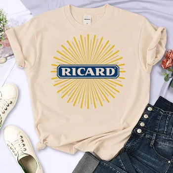 Ricard футболка женская аниме дизайнерская футболка для девочек 2000-х годов с комиксами забавная одежда