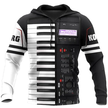 2023 Universe Piano 3D Hoodie_sweatshirt Толстовка с капюшоном для мужчин и женщин, весенне-осенний пуловер в полоску, музыкальный инструмент