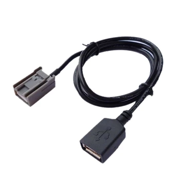 2X Автомобильный Aux USB кабель адаптер женский порт удлинитель для Honda Civic Jazz CR-V Accord стерео MP3 интерфейс