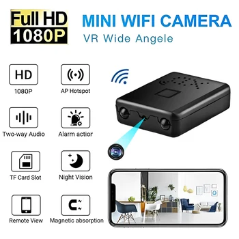 Мини-камера Wifi Видеокамера 4K Full HD 1080P Видеомагнитофон IR-CUT Обнаружение движения Ночное видение Безопасность Умный дом IP веб-камера
