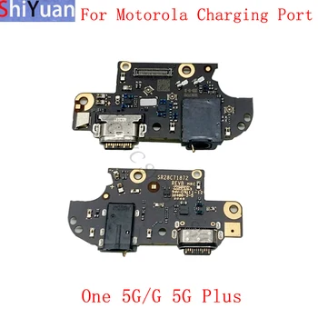 Оригинальный разъем USB-порта для зарядки, гибкий кабель для Motorola Moto G 5G Plus, замена разъема для зарядки 5G