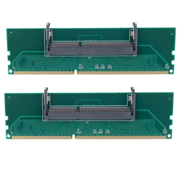 2X Разъем для подключения встроенной памяти ноутбука DDR3 SO-DIMM к настольному компьютеру DIMM RAM Адаптер Внутренней памяти Ноутбука DDR3 К настольному компьютеру RAM