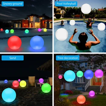 Цвет Изменяя Солнечный Плавающий Бассейн освещает Раздувной Dimmable RGB LED Ball Light IP68 Wateproof для Вечеринки у Бассейна на Заднем дворе сада