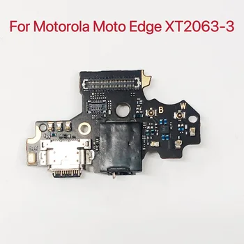 Оригинал для Motorola Moto Edge XT2063-3 плата зарядки Задняя заглушка Задний разъем для зарядного устройства с гибким кабелем