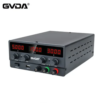 Лабораторный источник питания с регулируемым постоянным током GVDA USB, регулируемый регулятор напряжения 30 В 10А, переключатель стабилизатора 60 В 5А, настольный источник питания
