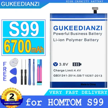 Аккумулятор GUKEEDIANZI емкостью 6700 мАч для HOMTOM S99 Big Power Bateria