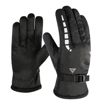 Теплые Велосипедные Регулируемые Спортивные перчатки на открытом воздухе Нескользящие Ветрозащитные Моющиеся Зимние Перчатки для водителей С термальным сенсорным экраном для рук для мужчин и Женщин